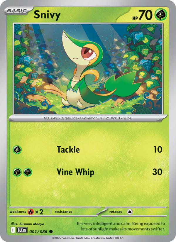 Snivy - Black Bolt 001/86
