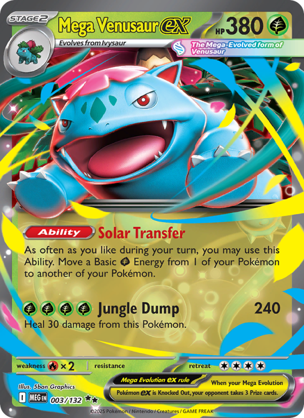 Mega Venusaur ex - Mega Evolution 003/132