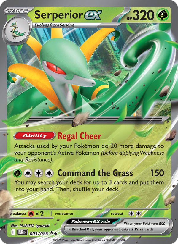 Serperior ex - Black Bolt 003/86