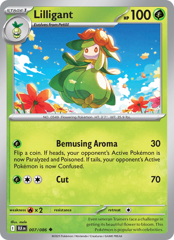 Lilligant - Black Bolt 007/86