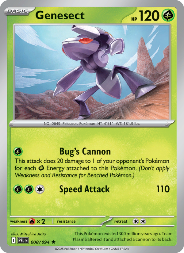 Genesect - Phantasmal Flames 008/94