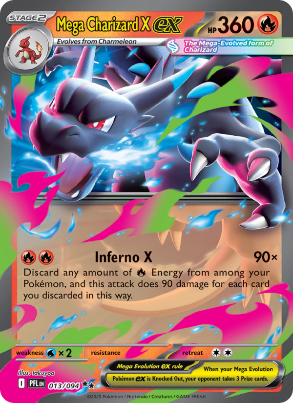 Mega Charizard X ex - Phantasmal Flames 013/94