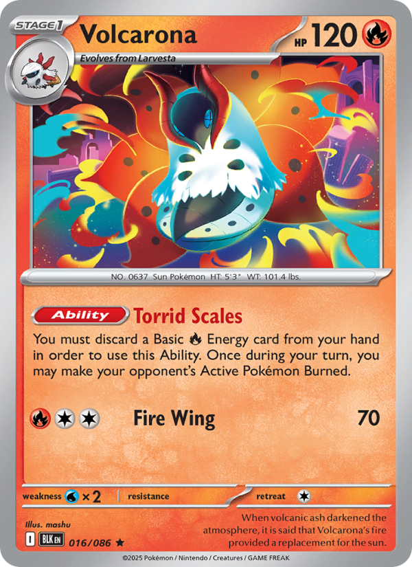 Volcarona - Black Bolt 016/86