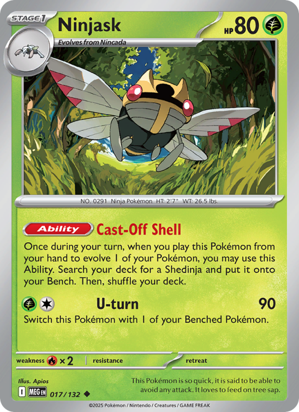 Ninjask - Mega Evolution 017/132