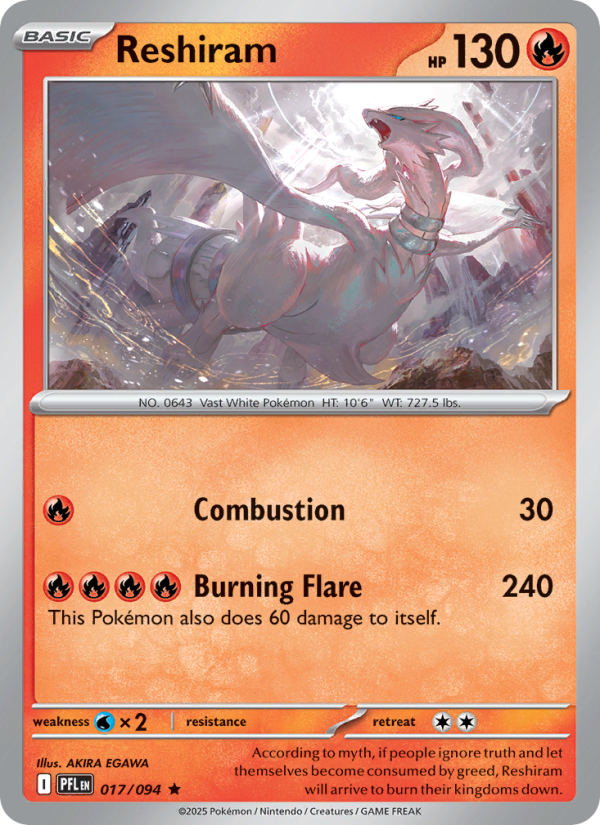 Reshiram - Phantasmal Flames 017/94