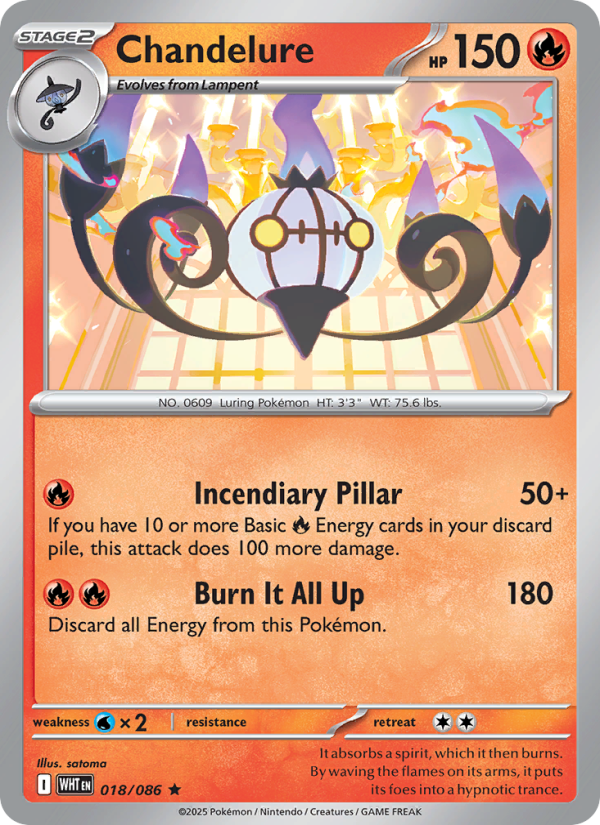 Chandelure - White Flare 018/86