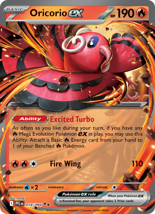 Oricorio ex - Phantasmal Flames 018/94