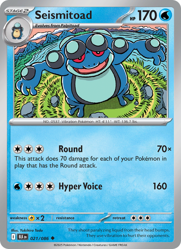 Seismitoad - Black Bolt 021/86