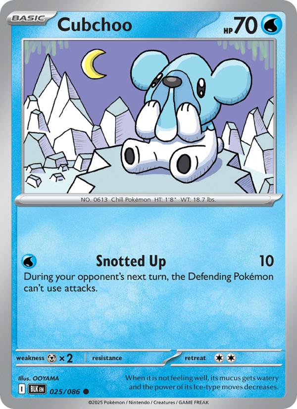 Cubchoo - Black Bolt 025/86