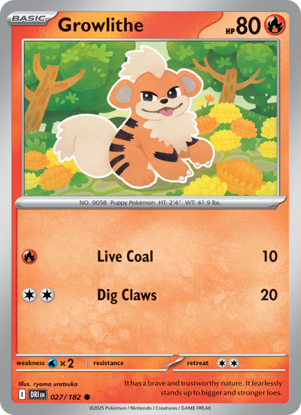 Growlithe - Destined Rivals 027/182