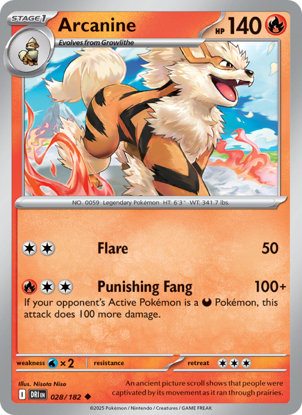 Arcanine - Destined Rivals 028/182