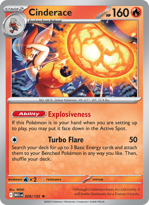 Cinderace - Mega Evolution 028/132
