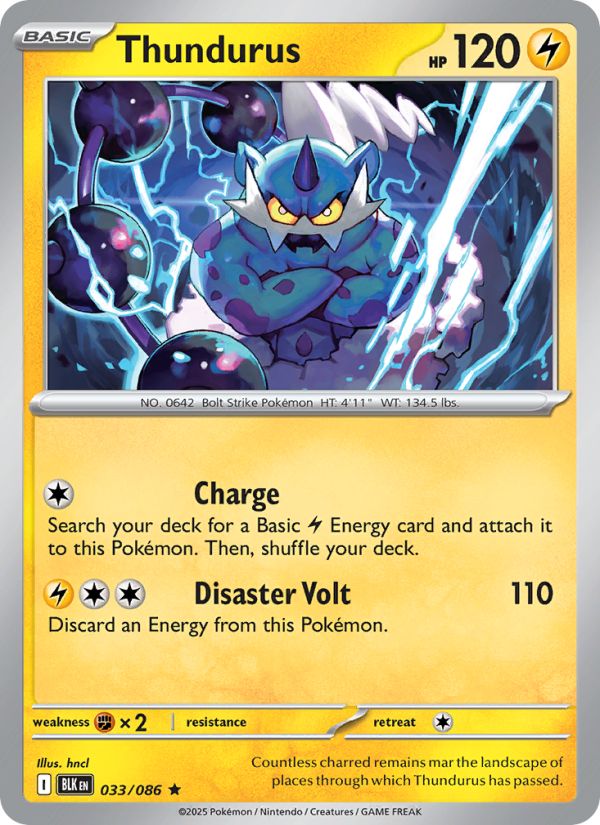 Thundurus - Black Bolt 033/86