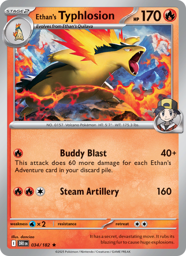 Ethan's Typhlosion - Destined Rivals 034/182