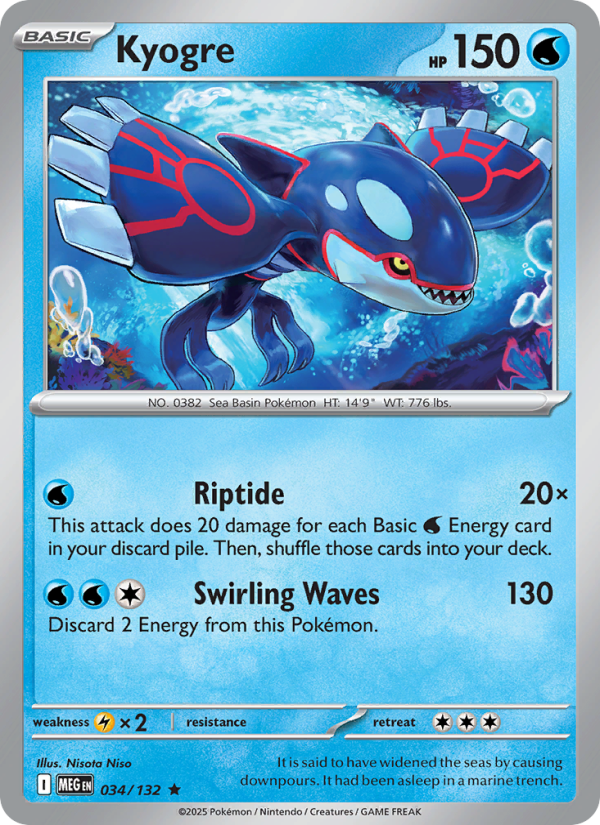 Kyogre - Mega Evolution 034/132