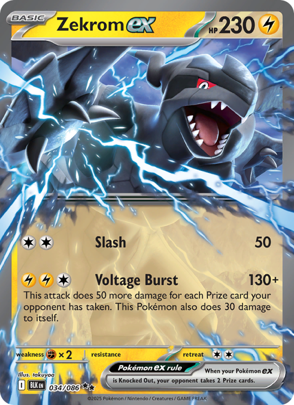 Zekrom ex - Black Bolt 034/86