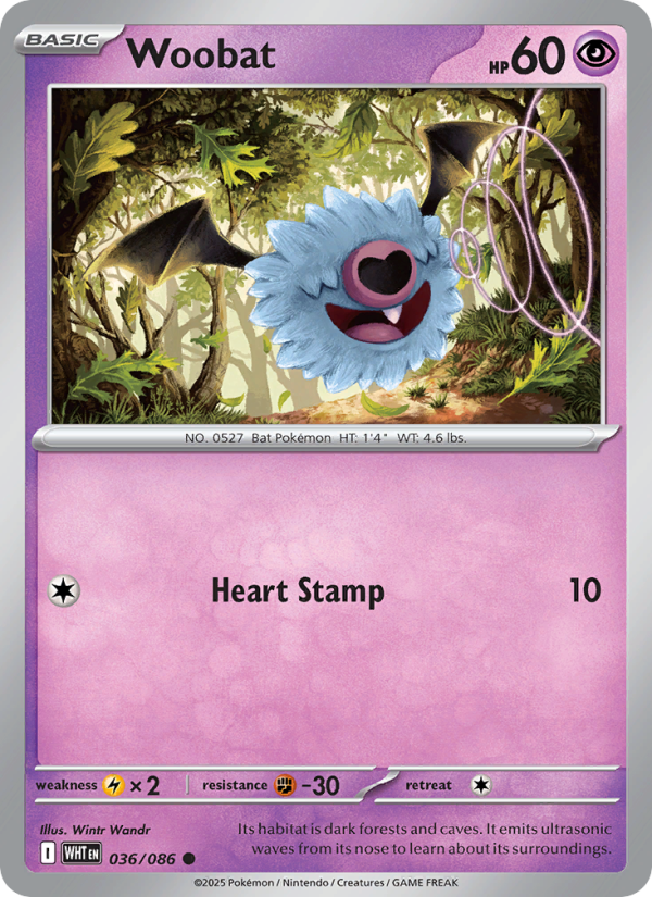 Woobat - White Flare 036/86