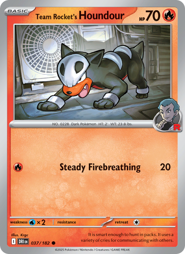 Team Rocket's Houndour - Destined Rivals 037/182