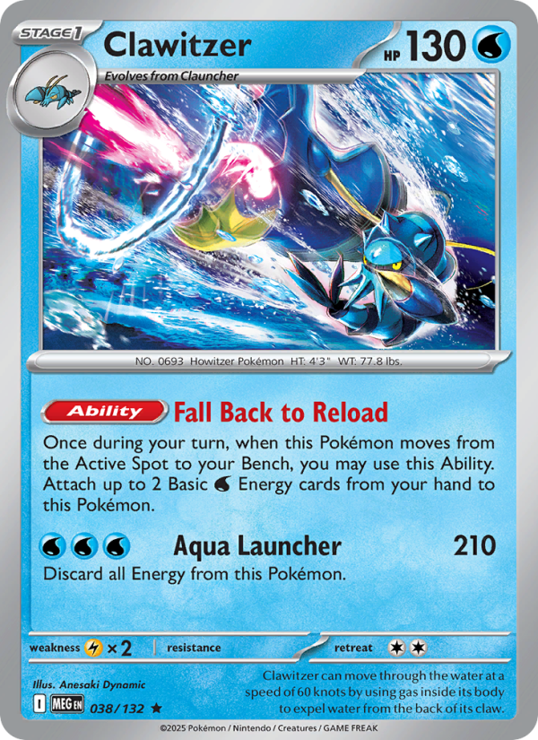 Clawitzer - Mega Evolution 038/132