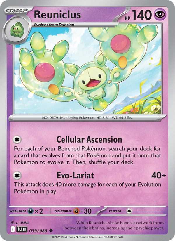 Reuniclus - Black Bolt 039/86