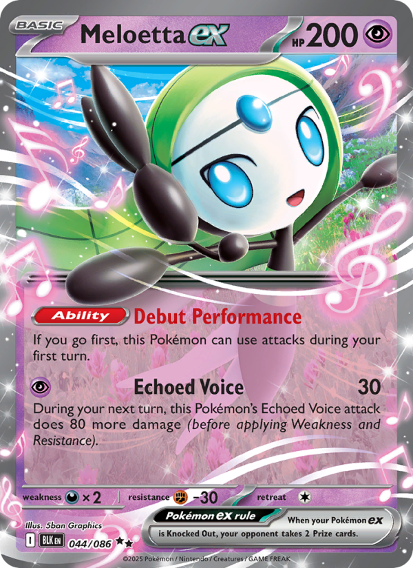 Meloetta ex - Black Bolt 044/86
