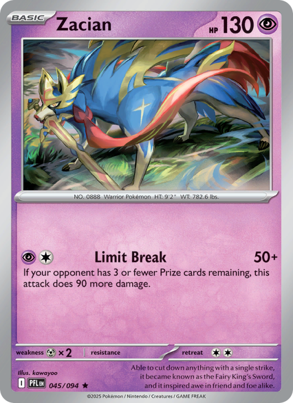 Zacian - Phantasmal Flames 045/94