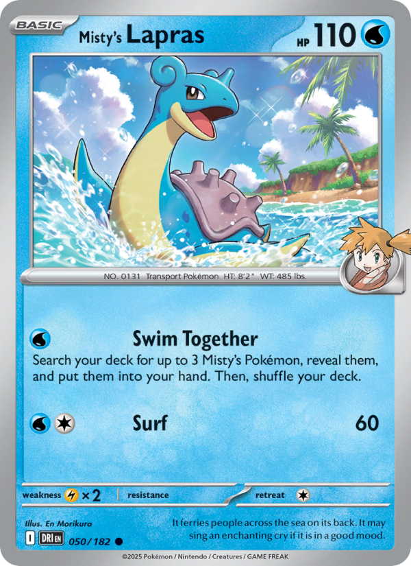 Misty's Lapras - Destined Rivals 050/182