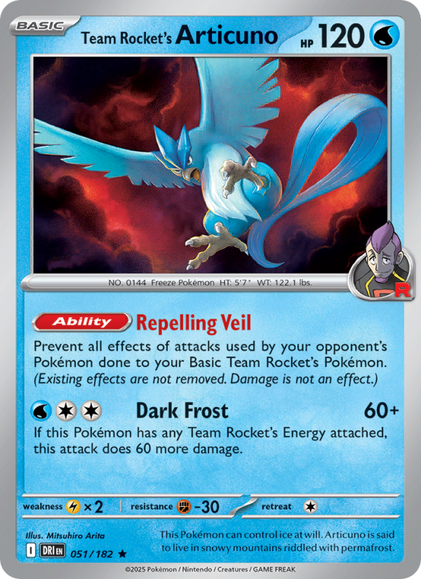 Team Rocket's Articuno - Destined Rivals 051/182