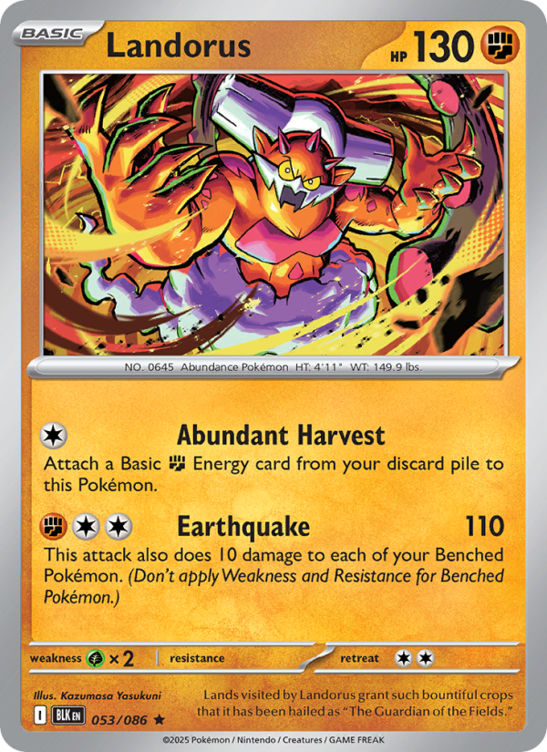 Landorus - Black Bolt 053/86