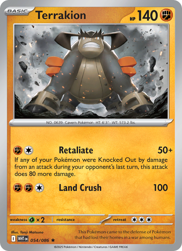 Terrakion - White Flare 054/86
