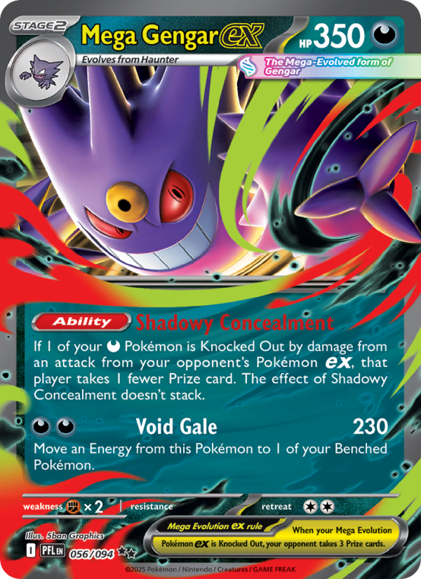 Mega Gengar ex - Phantasmal Flames 056/94