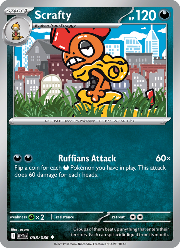 Scrafty - White Flare 058/86
