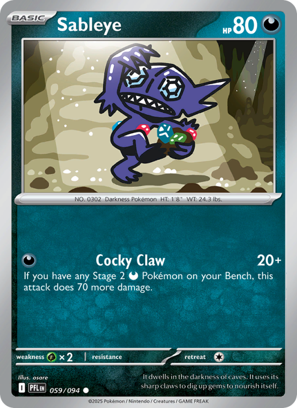 Sableye - Phantasmal Flames 059/94
