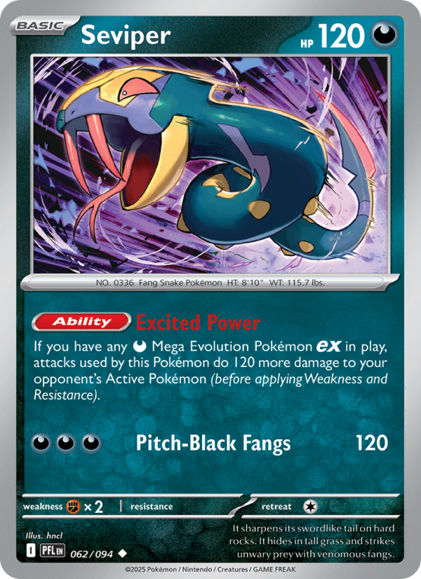 Seviper - Phantasmal Flames 062/94