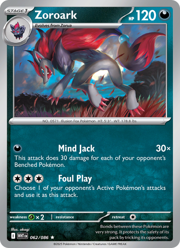 Zoroark - White Flare 062/86