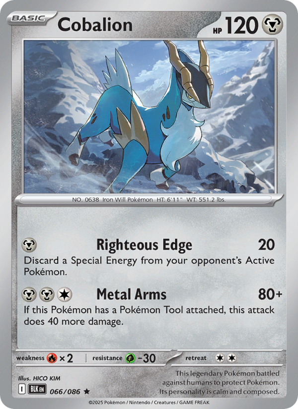 Cobalion - Black Bolt 066/86