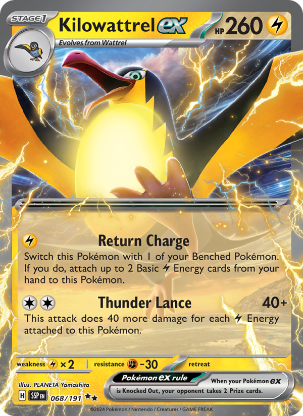 Kilowattrel ex - Surging Sparks 068/191