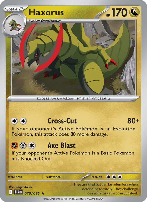 Haxorus - Black Bolt 070/86