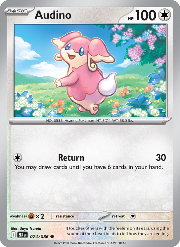 Audino - Black Bolt 074/86