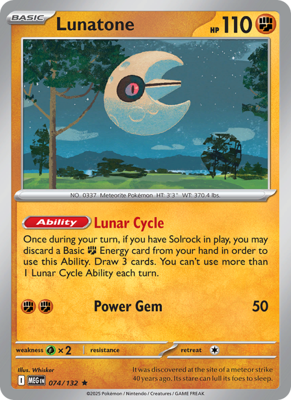 Lunatone - Mega Evolution 074/132