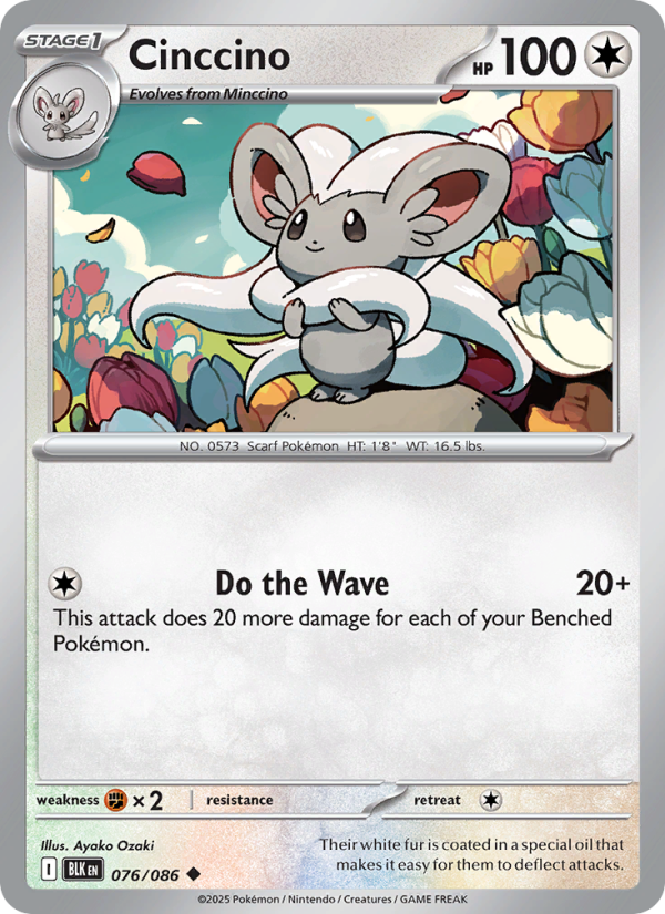 Cinccino - Black Bolt 076/86