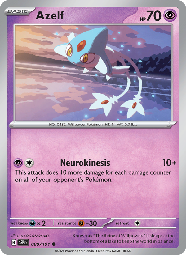 Azelf - Surging Sparks 080/191