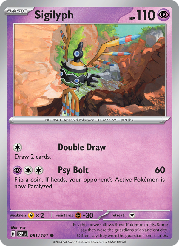Sigilyph - Surging Sparks 081/191