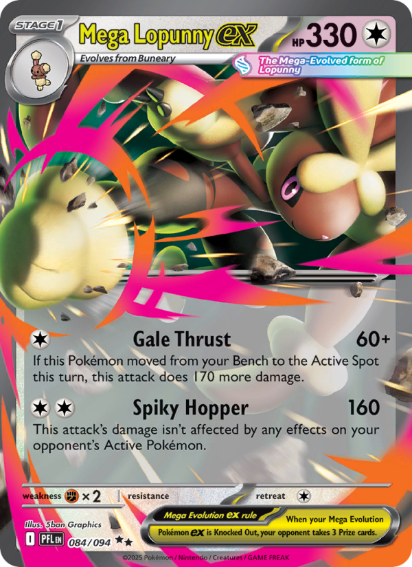 Mega Lopunny ex - Phantasmal Flames 084/94
