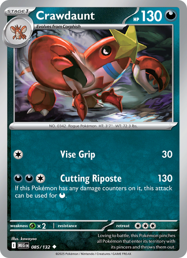 Crawdaunt - Mega Evolution 085/132
