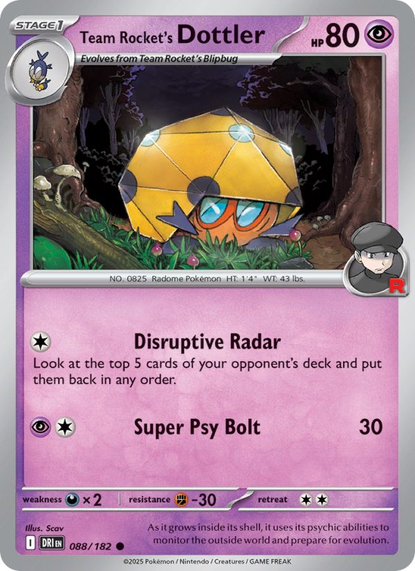 Team Rocket's Dottler - Destined Rivals 088/182