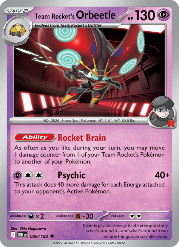 Team Rocket's Orbeetle - Destined Rivals 089/182