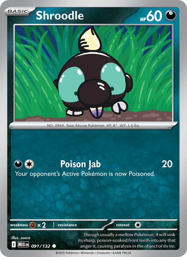Shroodle - Mega Evolution 091/132