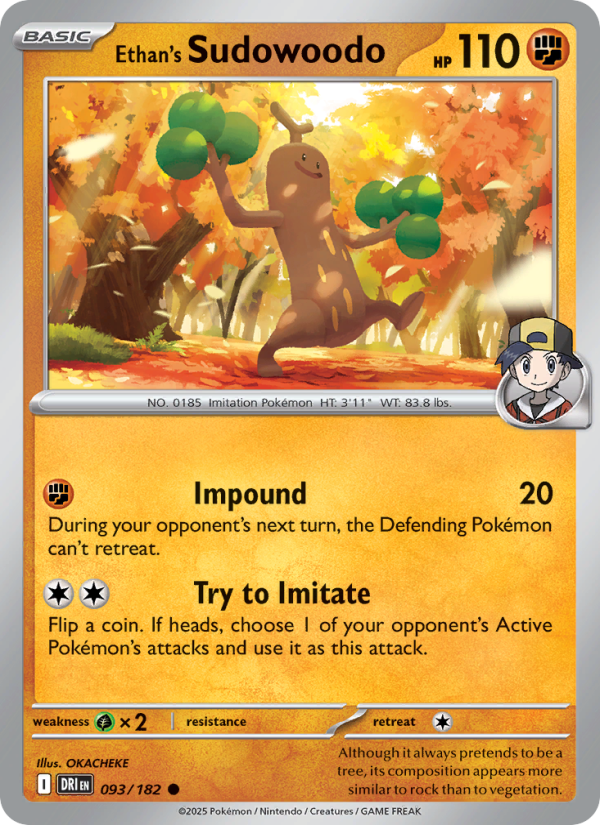 Ethan's Sudowoodo - Destined Rivals 093/182