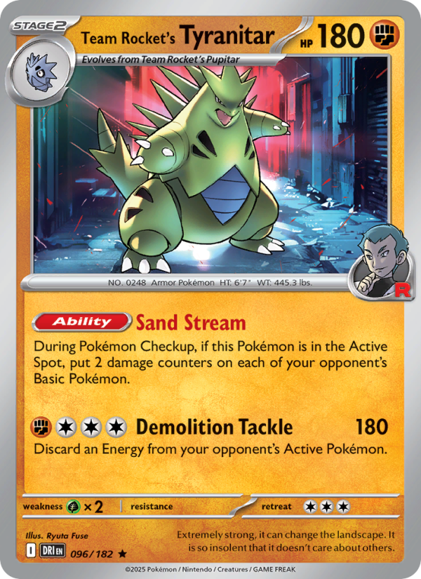 Team Rocket's Tyranitar - Destined Rivals 096/182